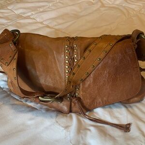 Kooba Brown Leather Shoulder Bag